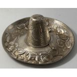 Silber-925- Sombrero, Handarbeit Mexico,122 gr., D-16 cm, H-7 cm
