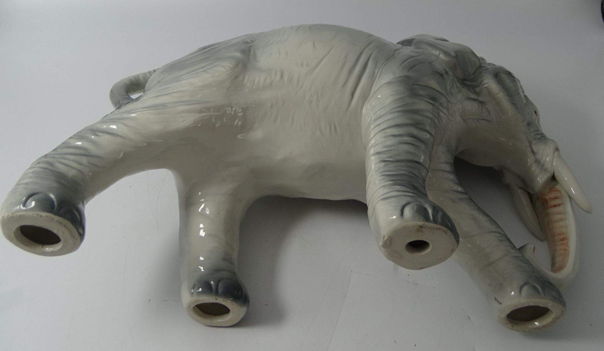 grosser Keramik Elefant, H-25 cm, L-35 cm - Bild 4 aus 4