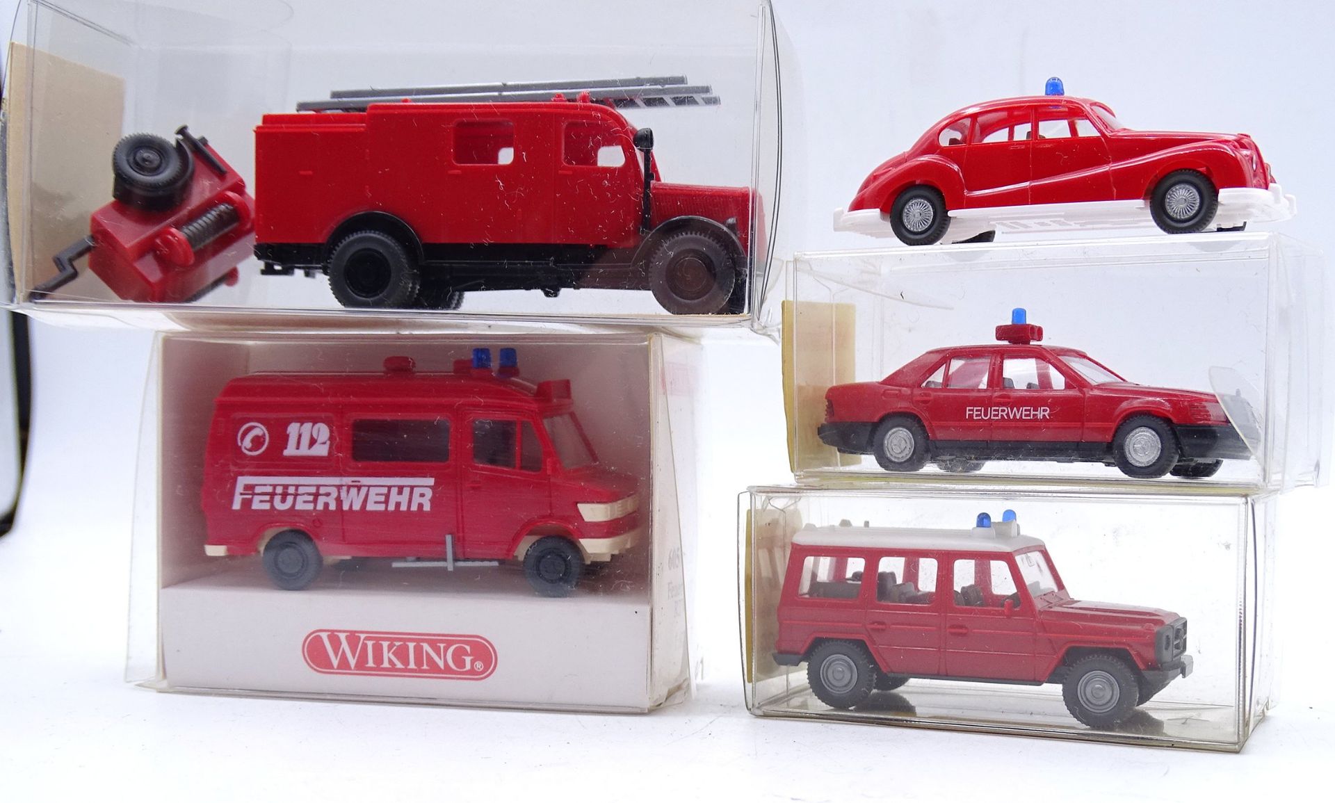 5 x Wiking Feuerwehr Fahrzeuge, OVP - Image 3 of 4
