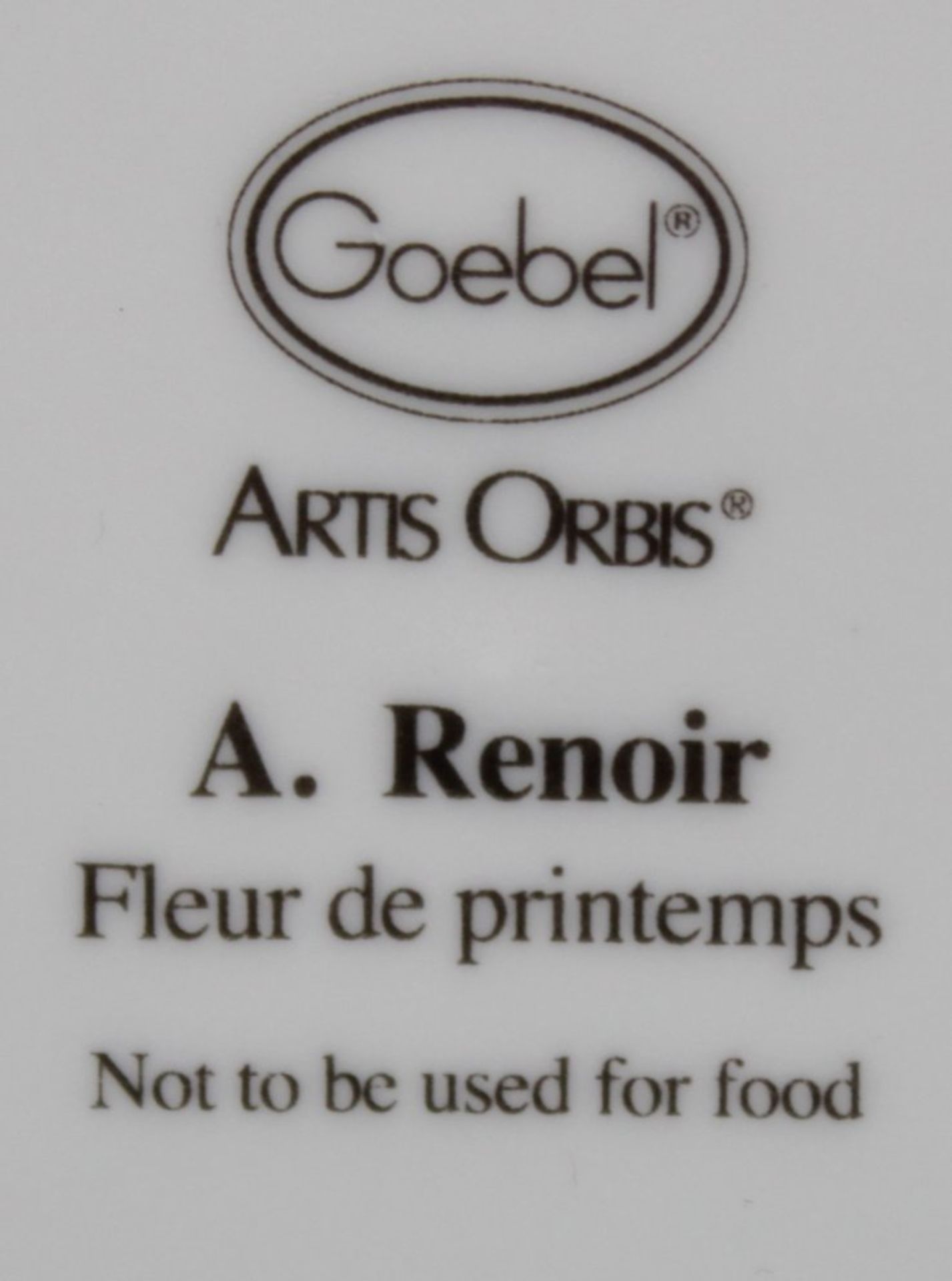 2x kl. Zier-Tellerchen, Goebel Artis Orbis, Renoir Motive, je D-9,5cm. - Image 3 of 4