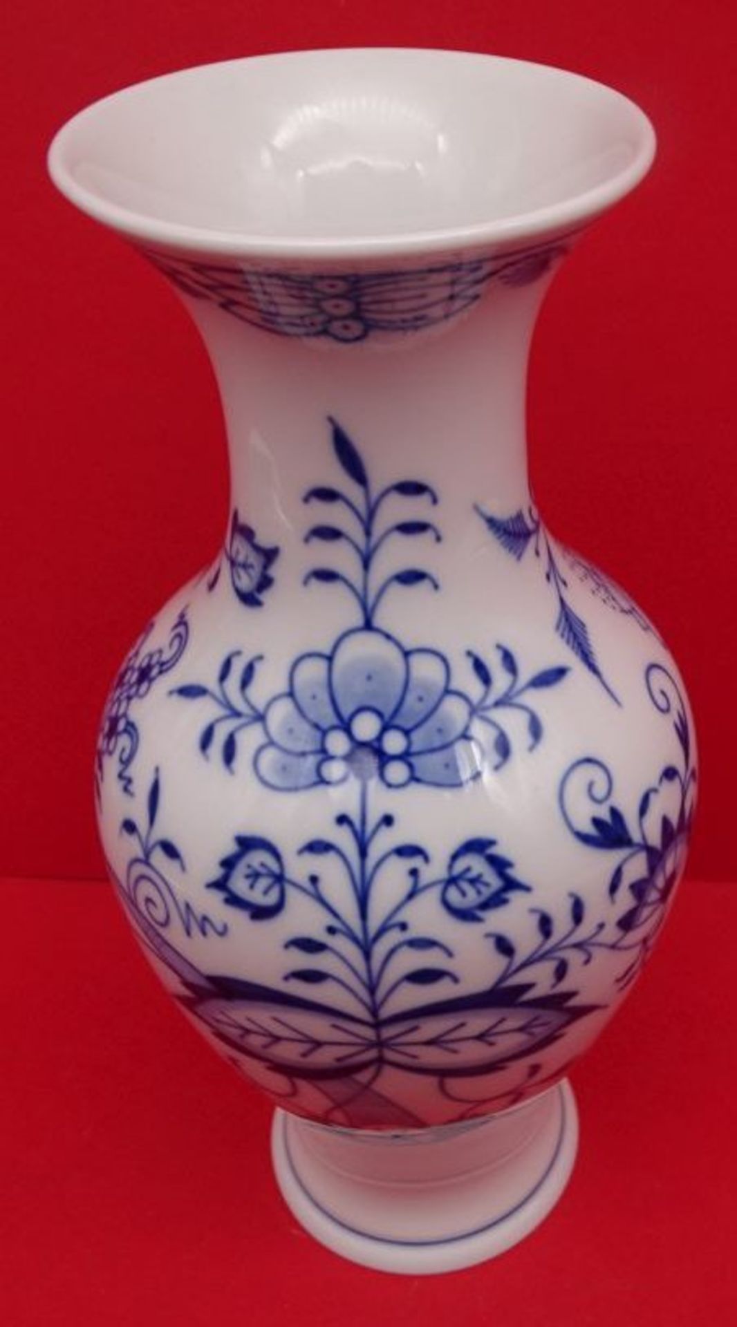 Vase "Meissen" Zwiebelmuster, H-24 cm, 1.Wahl - Bild 3 aus 5