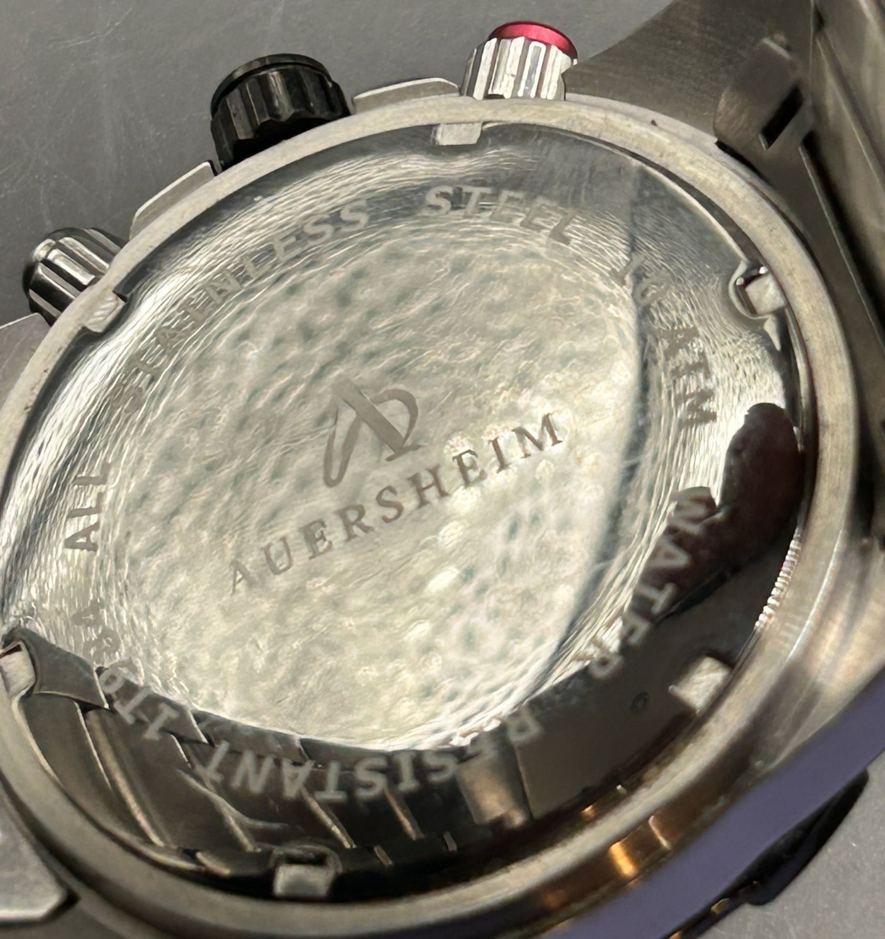 Quartz Armbanduhr Auersheim Chronometer 1T984, orig. Band, optisch gut erhalten, nicht überprüft - Image 3 of 4