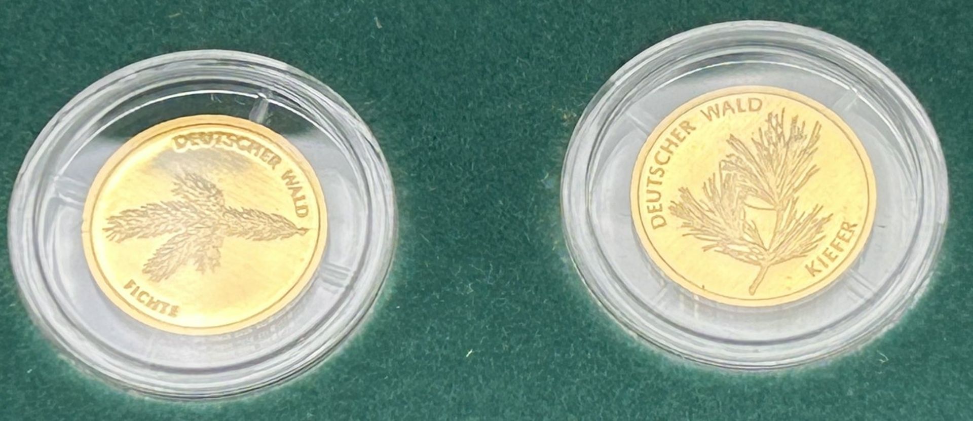 6x 20 € Goldmünzen-999-, Serie Der Deutsche Wald, mit Zertifikat, je 3,89 gramm (1/8 Unze), alle mi - Image 4 of 6
