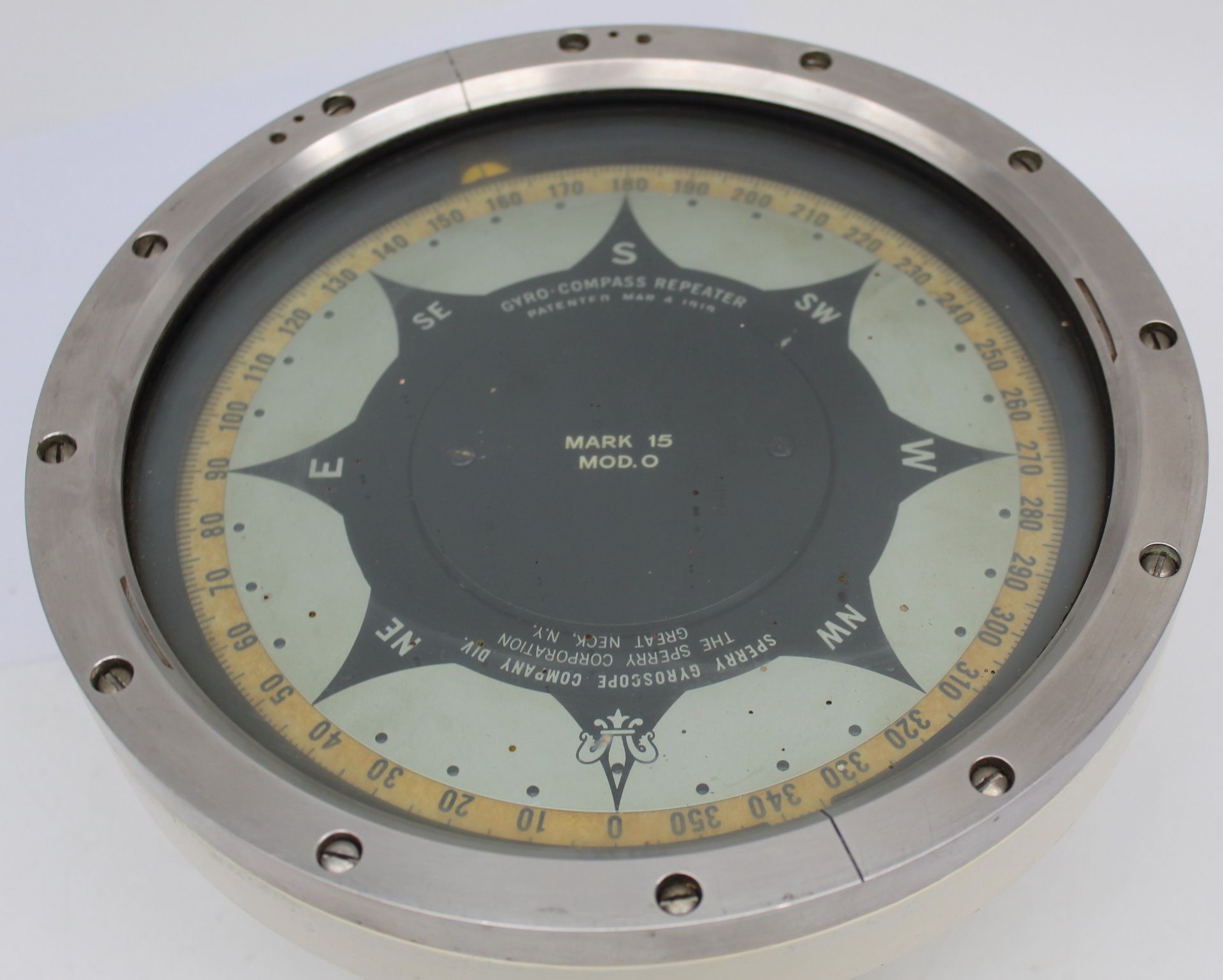 Sperry Gyro Compass Repeater "Mark 15" New York, H-19 cm, D-25 cm - Bild 3 aus 13