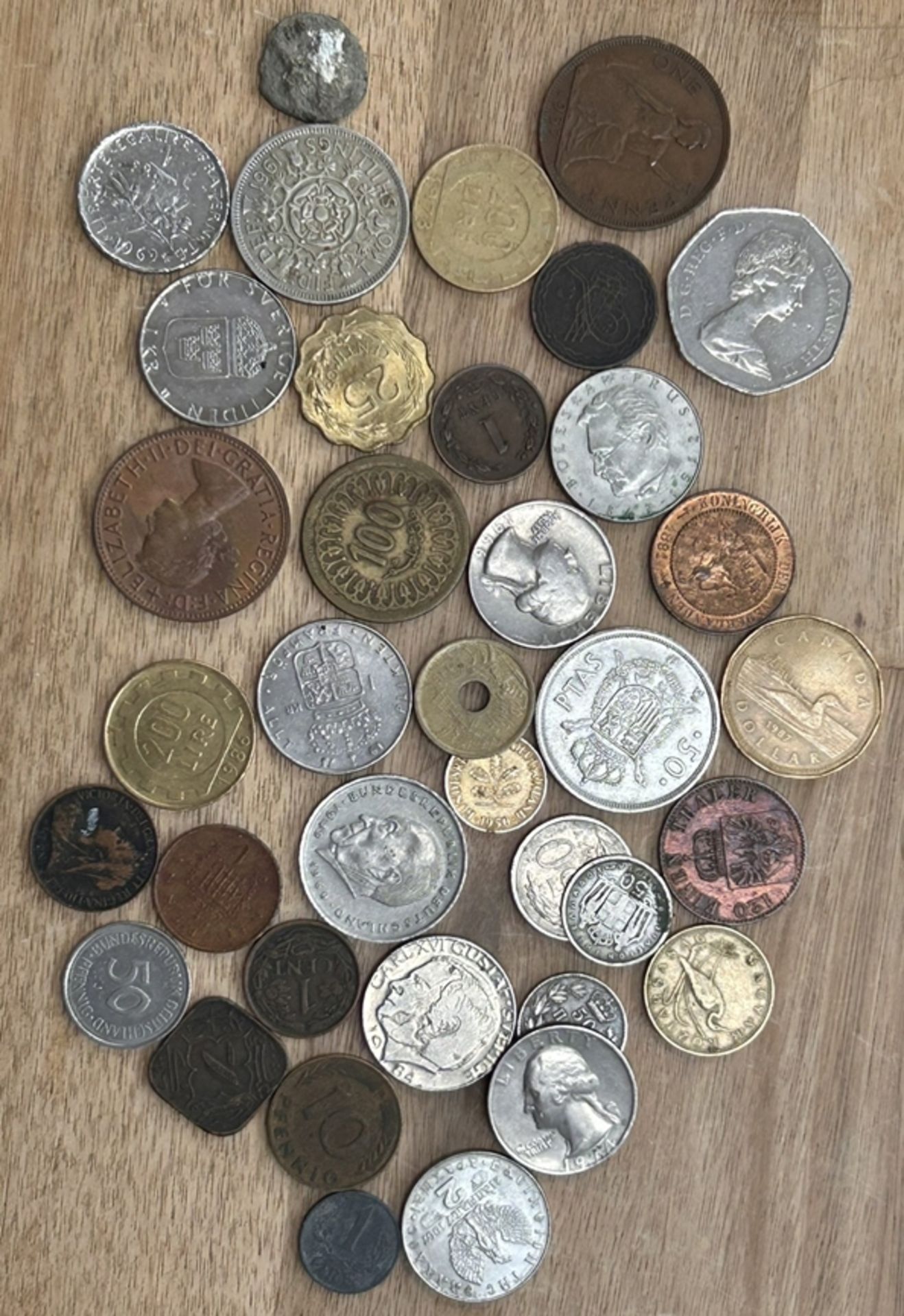 75xdiv. Kleinmünzen, tw. älter, unsortiert, ungeprüft, dabei einige alte chinesische Münzen? - Image 7 of 21
