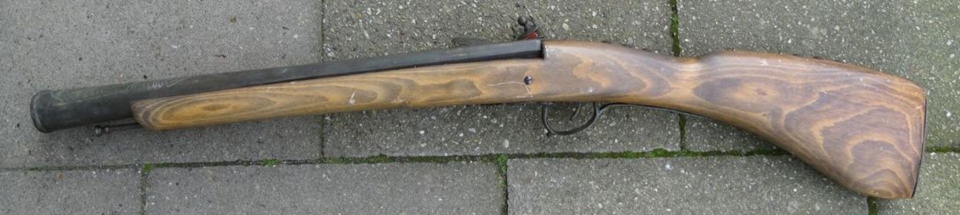 Steinschloss-Pistole, L-80 cm, wohl 20.Jhd. - Image 5 of 7