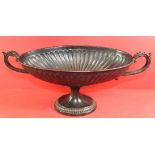 gr. Jardiniere, Metall bronziert, H-19 cm, L-40 cm, B-17 cm