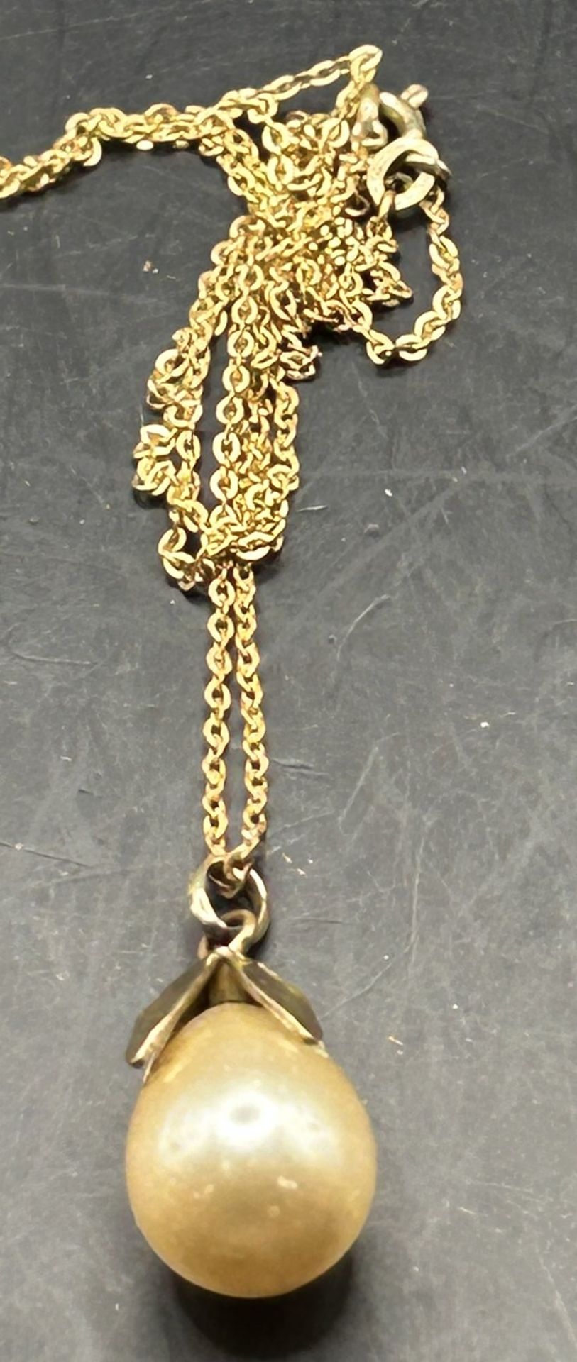 3x Double Halsketten mit Perlen, Americ.Double, L-120,  60 und 50 cm - Bild 7 aus 7