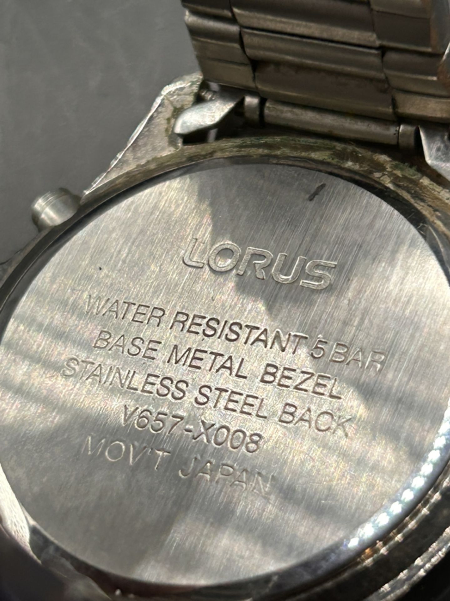 Quartz Armbanduhr Lorus V657- X008 Chronograph Herrenuhr , Stahlband, nicht überrüft - Bild 4 aus 4
