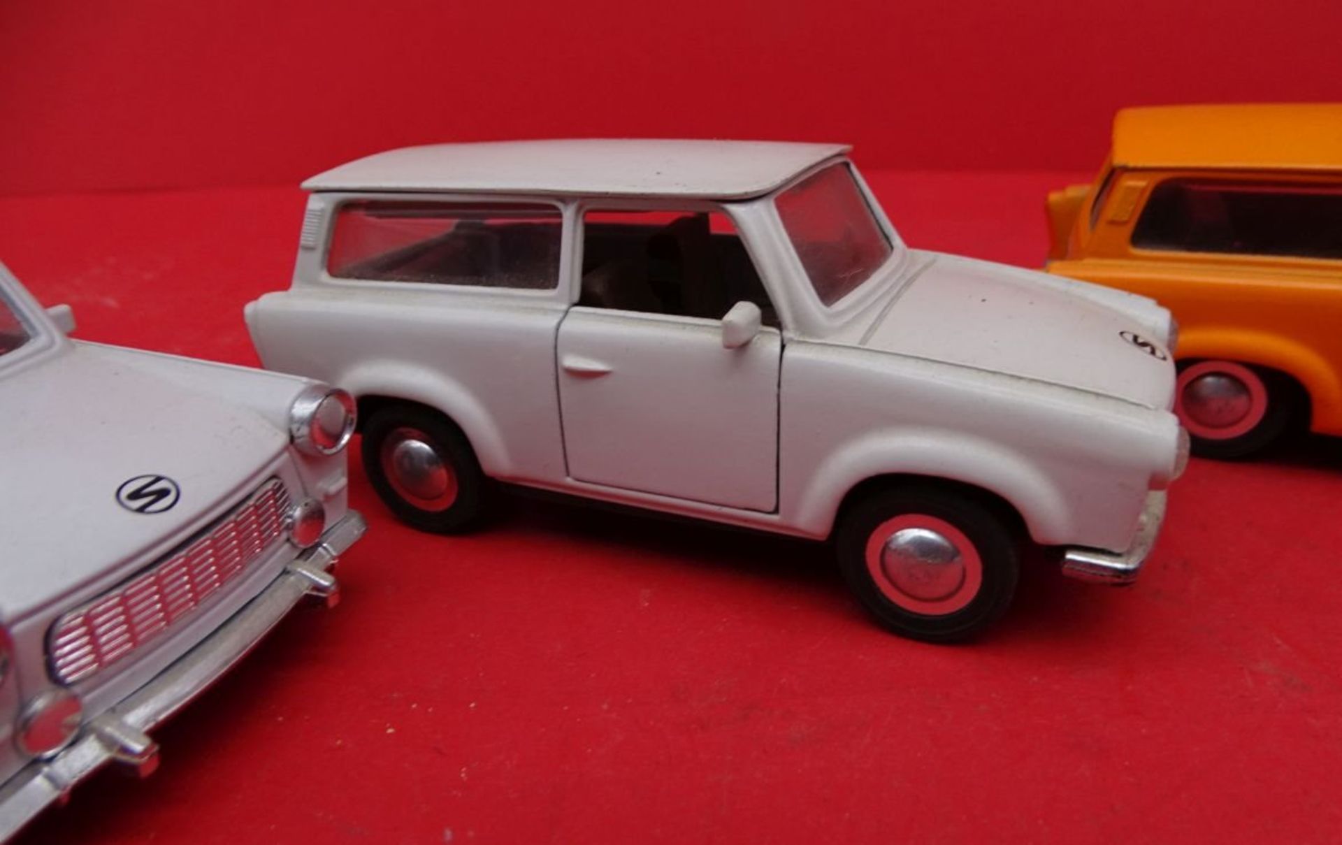 3x Metall Trabi-Modelle aus der DDR, L-11,5 cm, China - Image 2 of 3