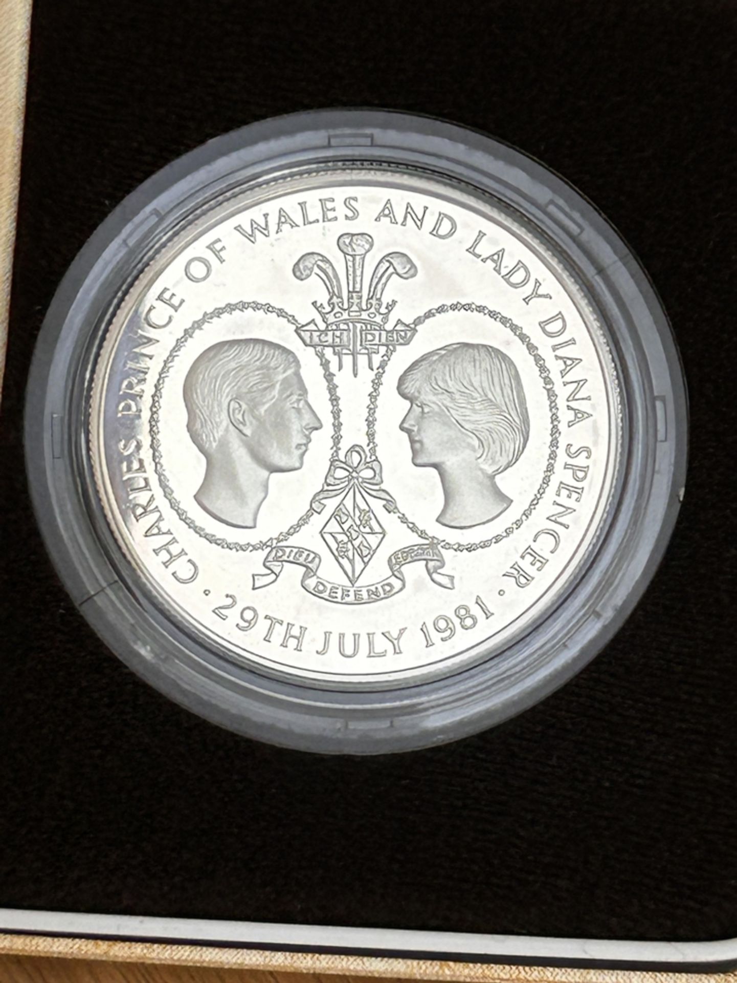 25 Pence-Elizabeth II Diana and Charles, Tristan da Cunha, boxed, 1981, Silber-925-, 28,8 gr, mit - Image 2 of 4