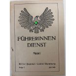 "Führerinnen-Dienst" Mädel in der HJ, Hamburg 1943, Broschüre, gut erhalten