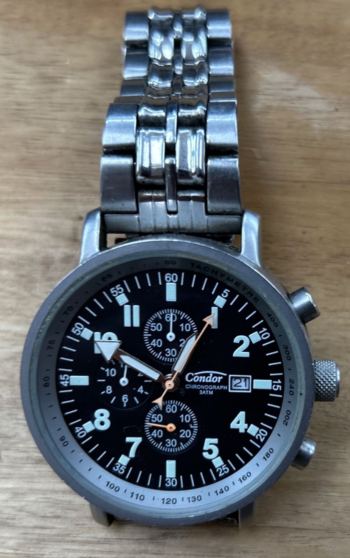 gr. Quartz HAU "Condor" Chronograph, sehr gut erhalten, Werk nicht ünberprüft - Image 2 of 3