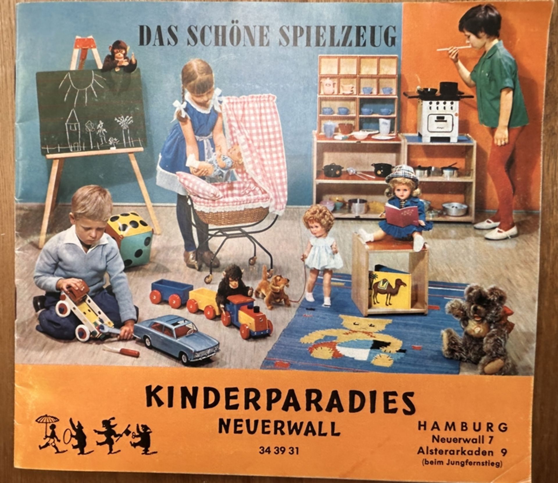 Prospekt "Das schöne Spielzeug" Kinderparadies Neuerwall, um 1950/60, ca. 50 Seiten, sehr gut erhal