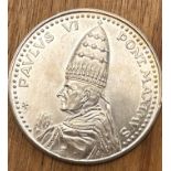 Medaille Paulus VI, anno sancto 1975, versilbert