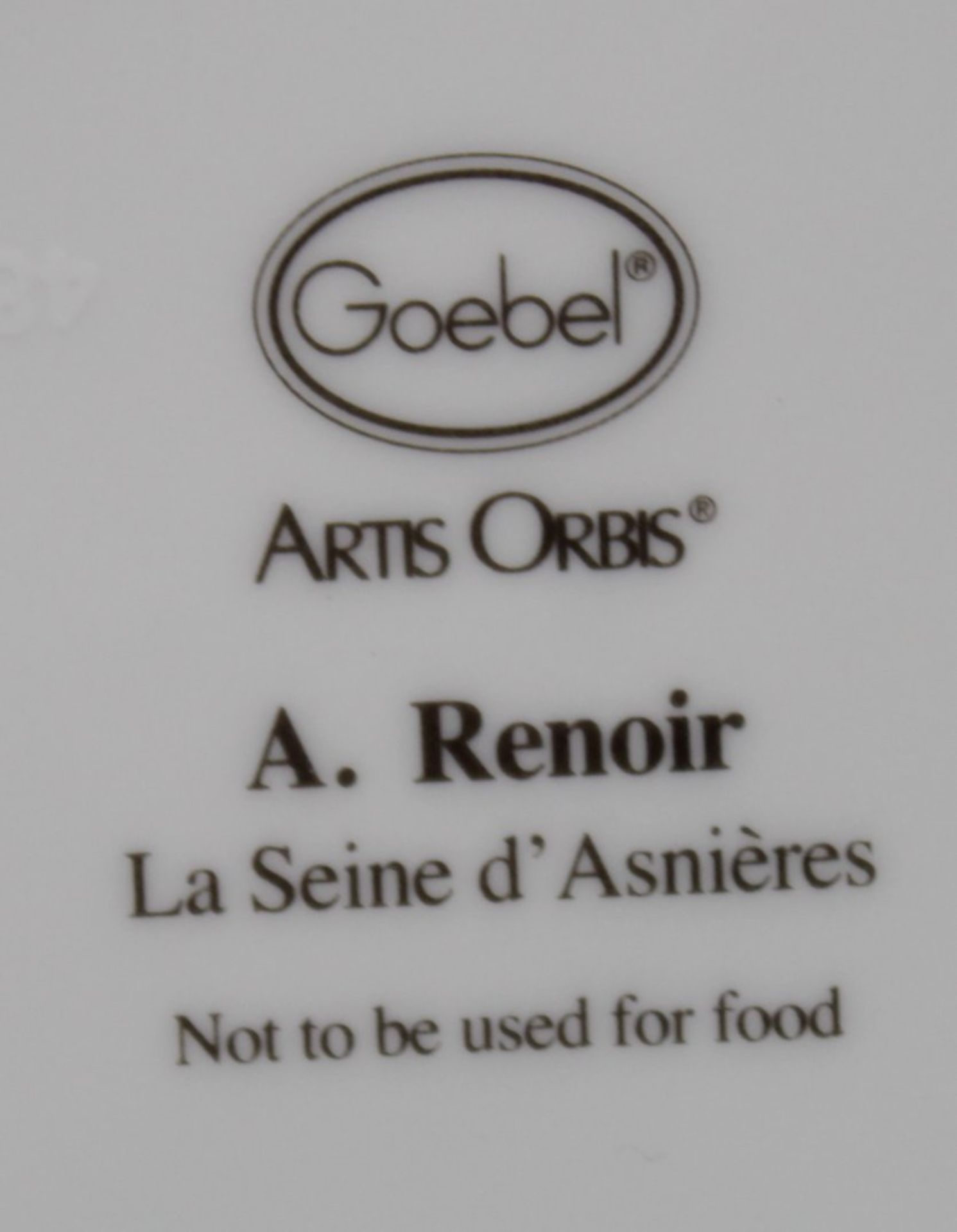 2x kl. Zier-Tellerchen, Goebel Artis Orbis, Renoir Motive, je D-9,5cm. - Image 4 of 4