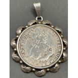 Münzanhänger, Silber, Münze von 1640? Preussen, ungepflegt