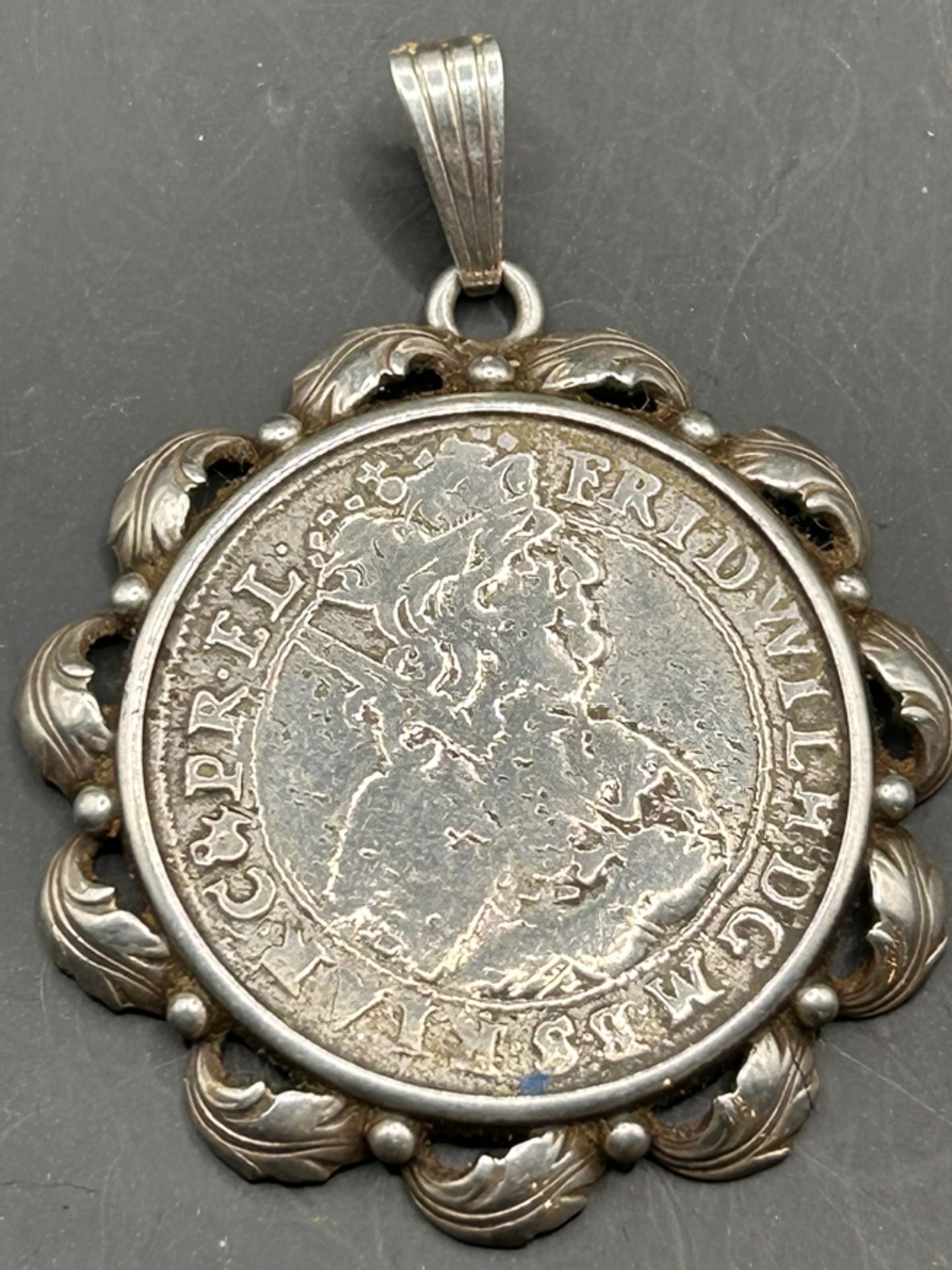 Münzanhänger, Silber, Münze von 1640? Preussen, ungepflegt