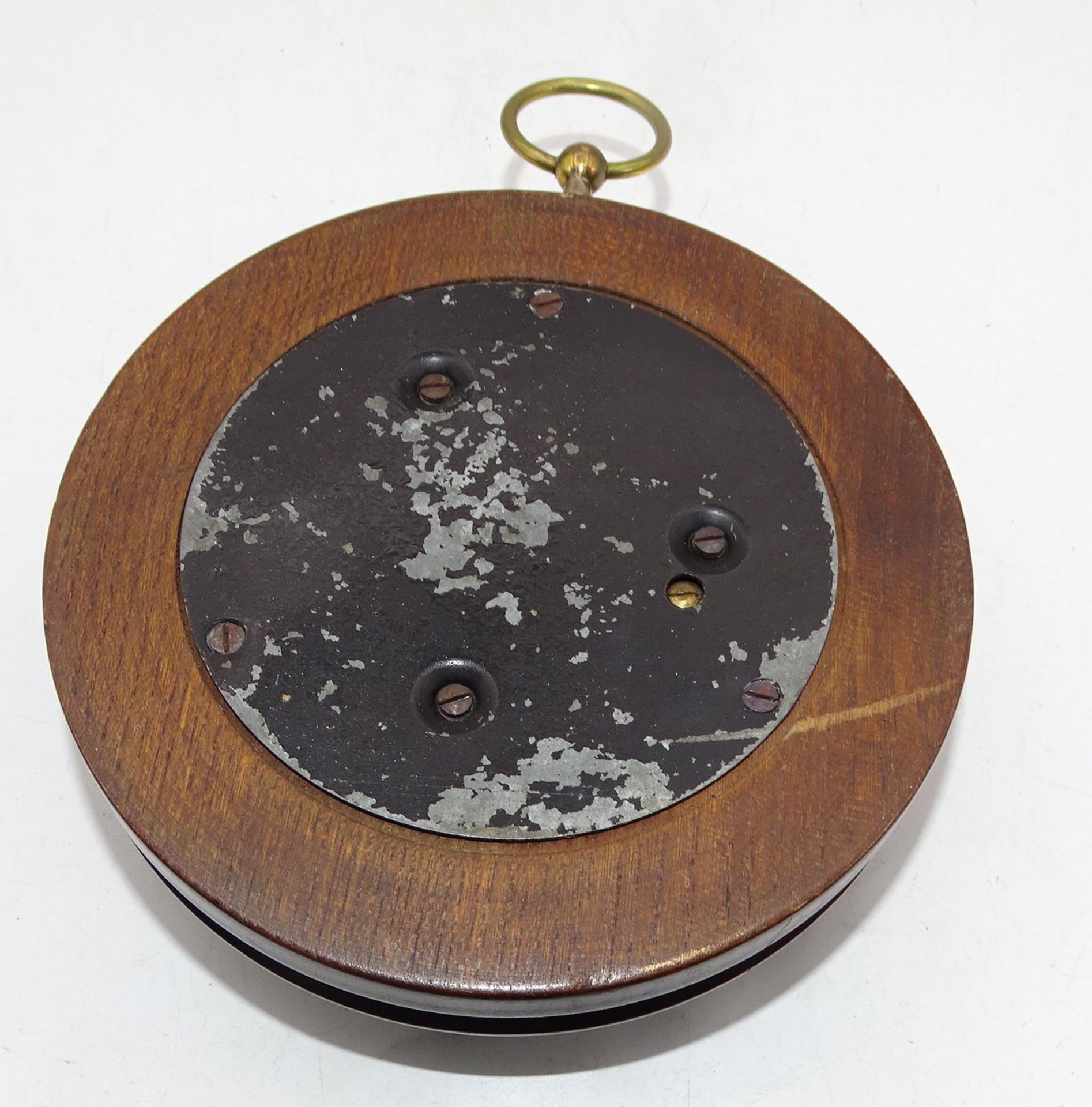 Wandbarometer in Holzgehäuse, D-13,5 cm - Bild 2 aus 2