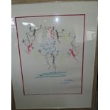 after Pablo PICASSO (1881-1973) dat. 1961, grosse Lithografie?, ger/Glas, RG 94x74 cm