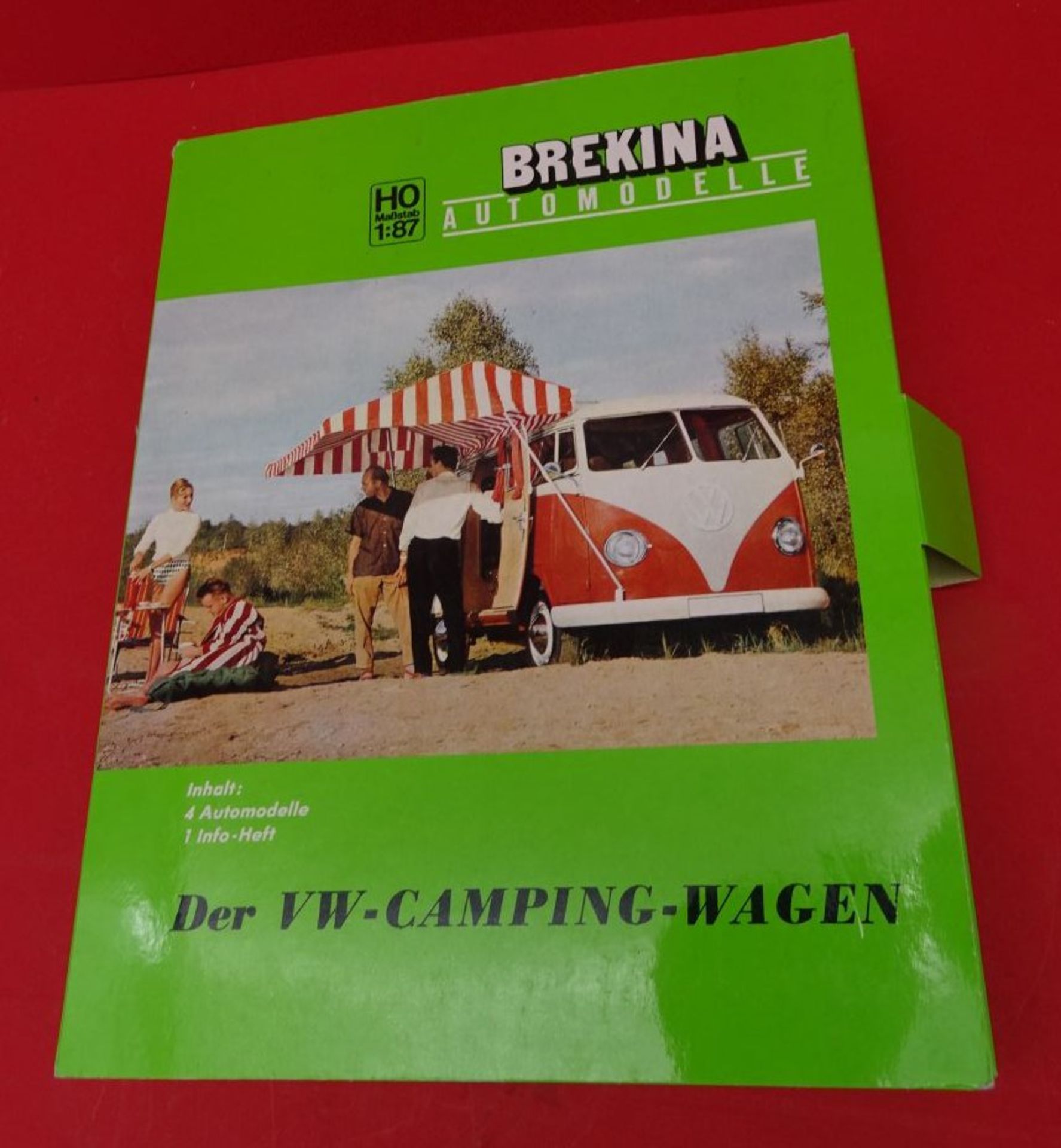 Brekina, 4 VW Campingbusse von Westfalia, ineu n Display, 1:87, H0 - Bild 2 aus 2