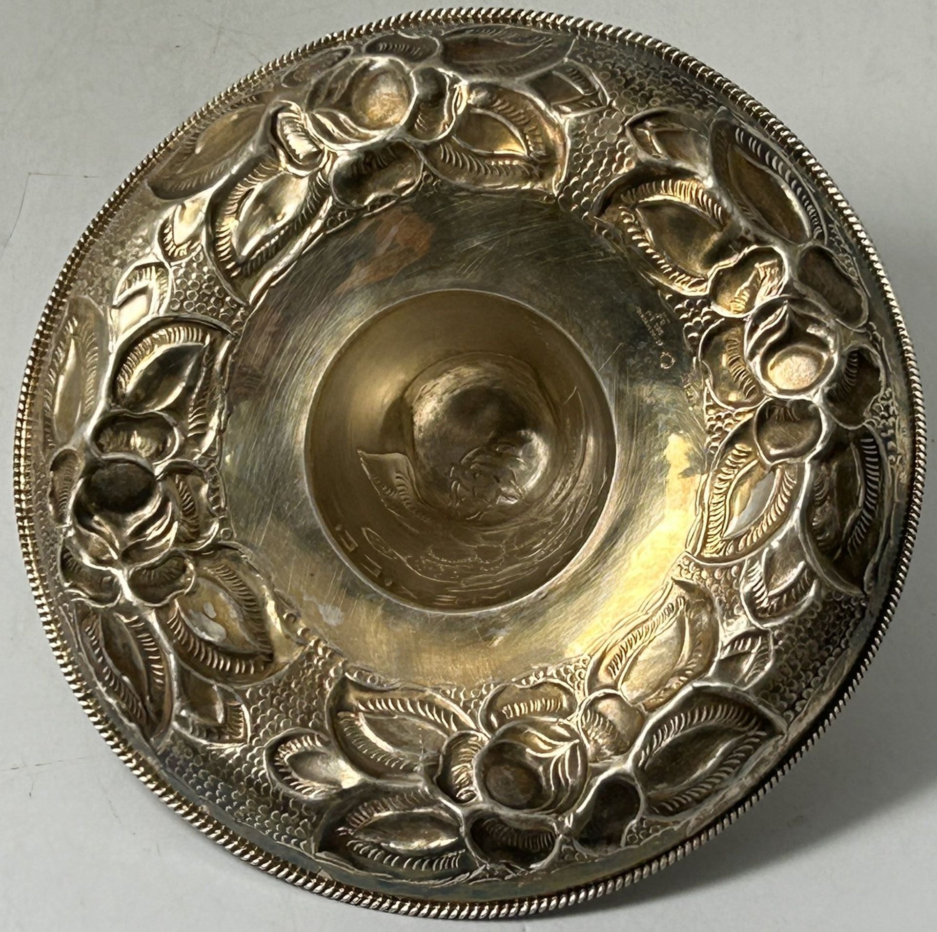 Silber-925- Sombrero, Handarbeit Mexico,122 gr., D-16 cm, H-7 cm - Bild 3 aus 5