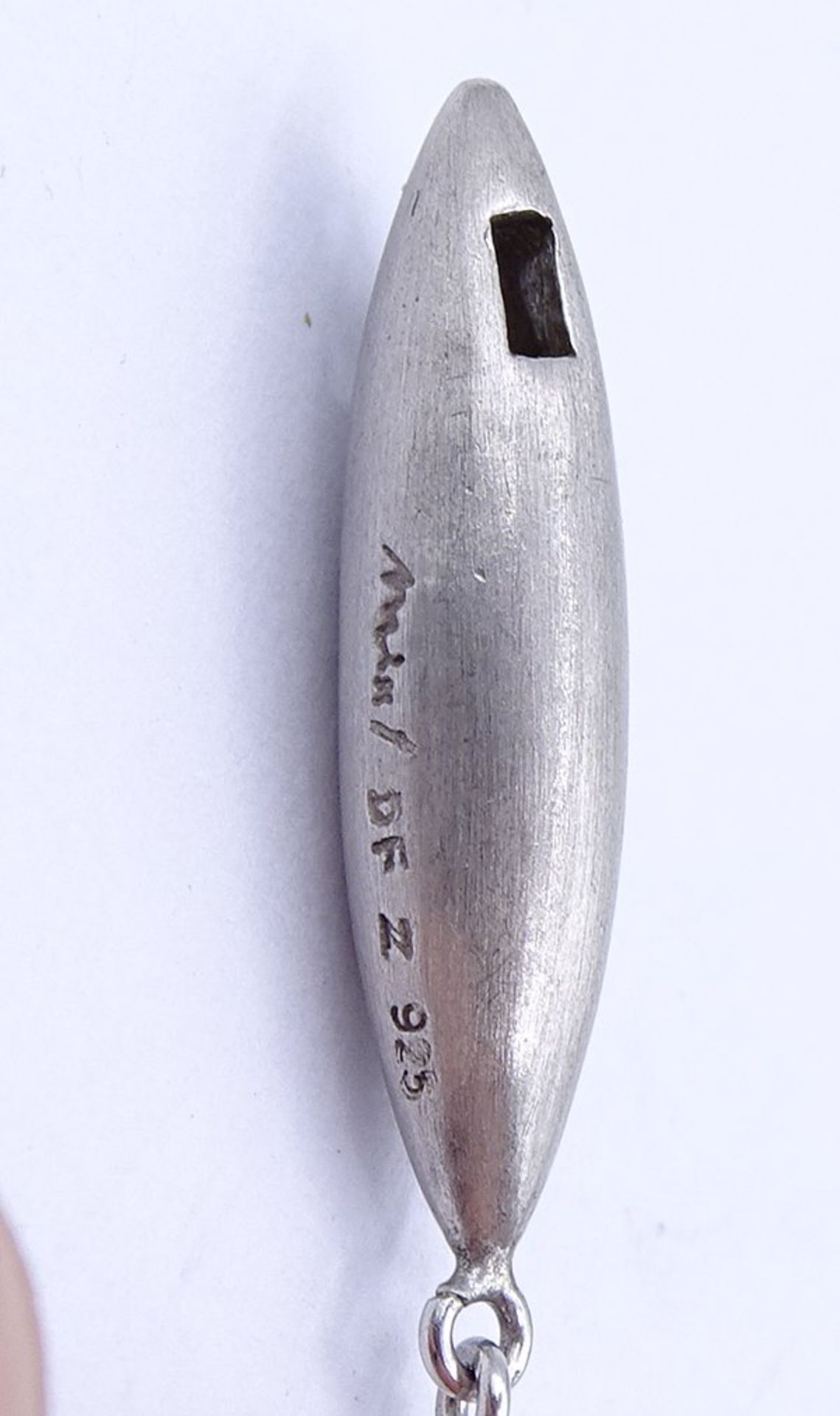 Silber Anhänger mit Zirkon, 925/000, L. 8,1cm, 6,3g. - Image 3 of 3