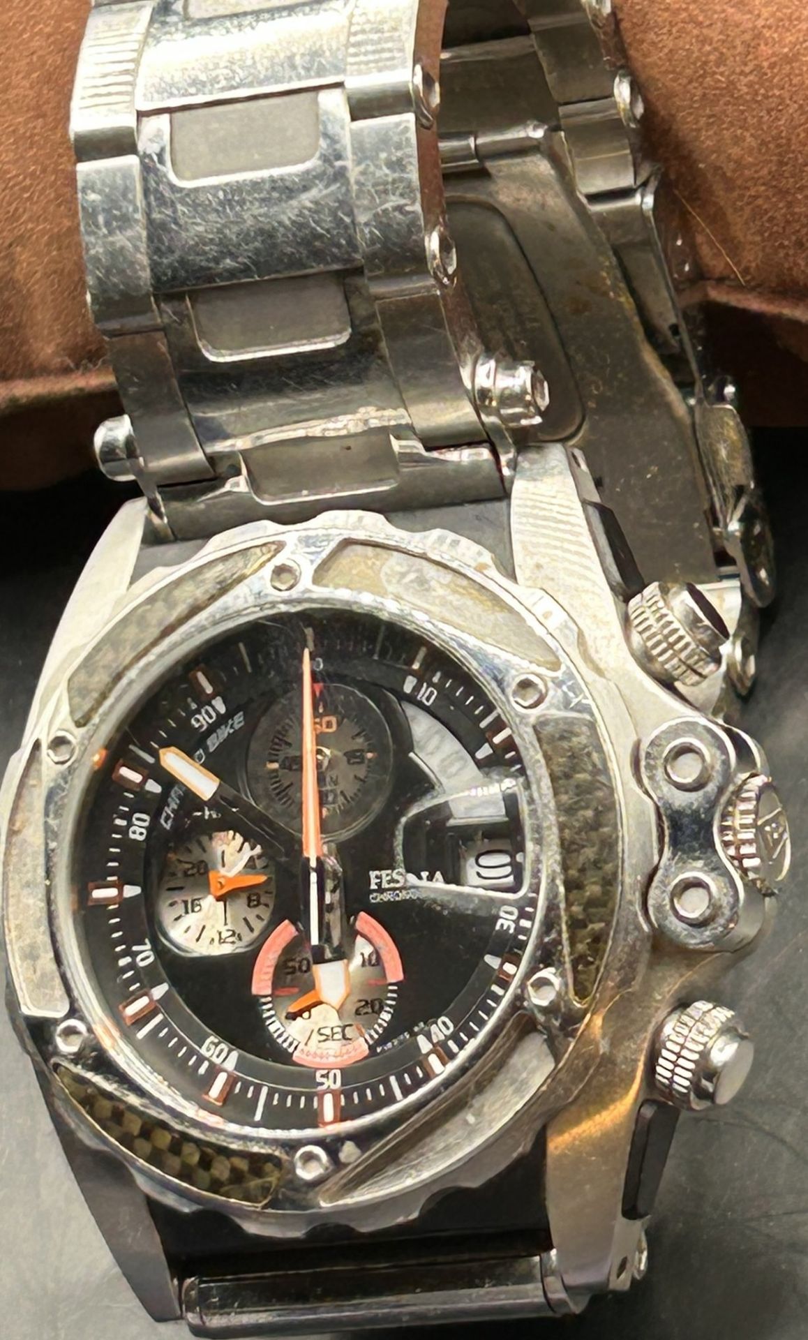 Festina Chronometer,, Mod. FIF273, orig. Stahlband, optisch gut erhalten, Werk nicht überprüft - Image 3 of 4