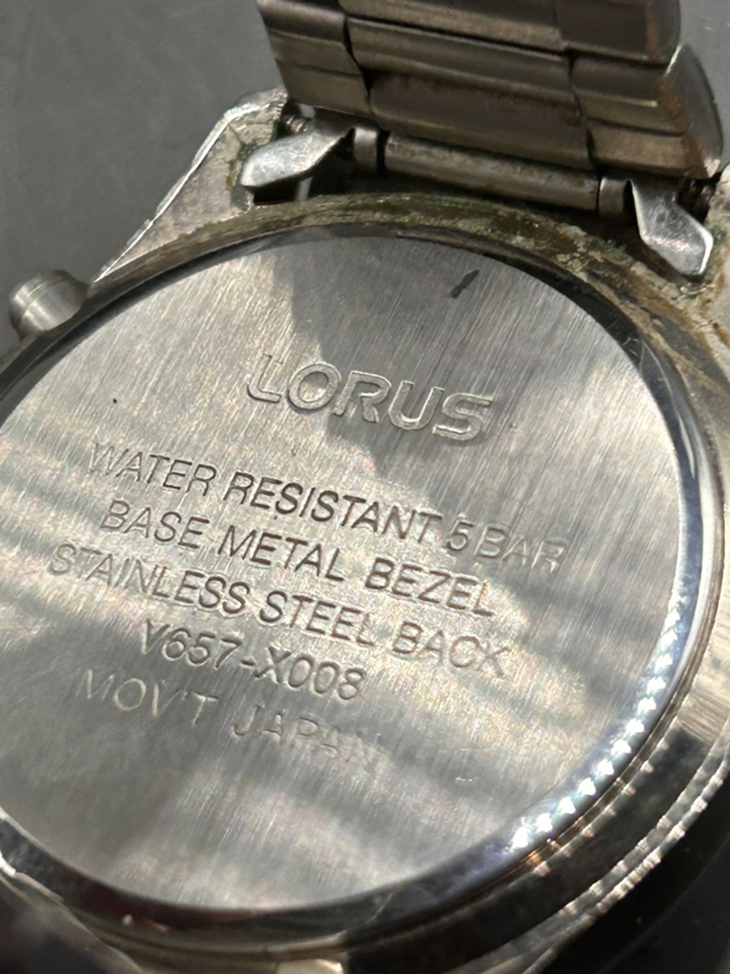 Quartz Armbanduhr Lorus V657- X008 Chronograph Herrenuhr , Stahlband, nicht überrüft - Bild 3 aus 4