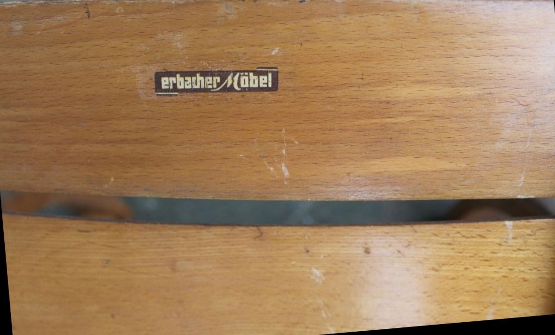 Kinderstuhl um 1940 "Erbacher Möbel" Schild, H-58 cm, B-44 cm - Bild 5 aus 5