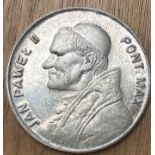 Polen Medaille 600 Lat Papst Jan Paweł II Jasna Gora Czestochowa Silber