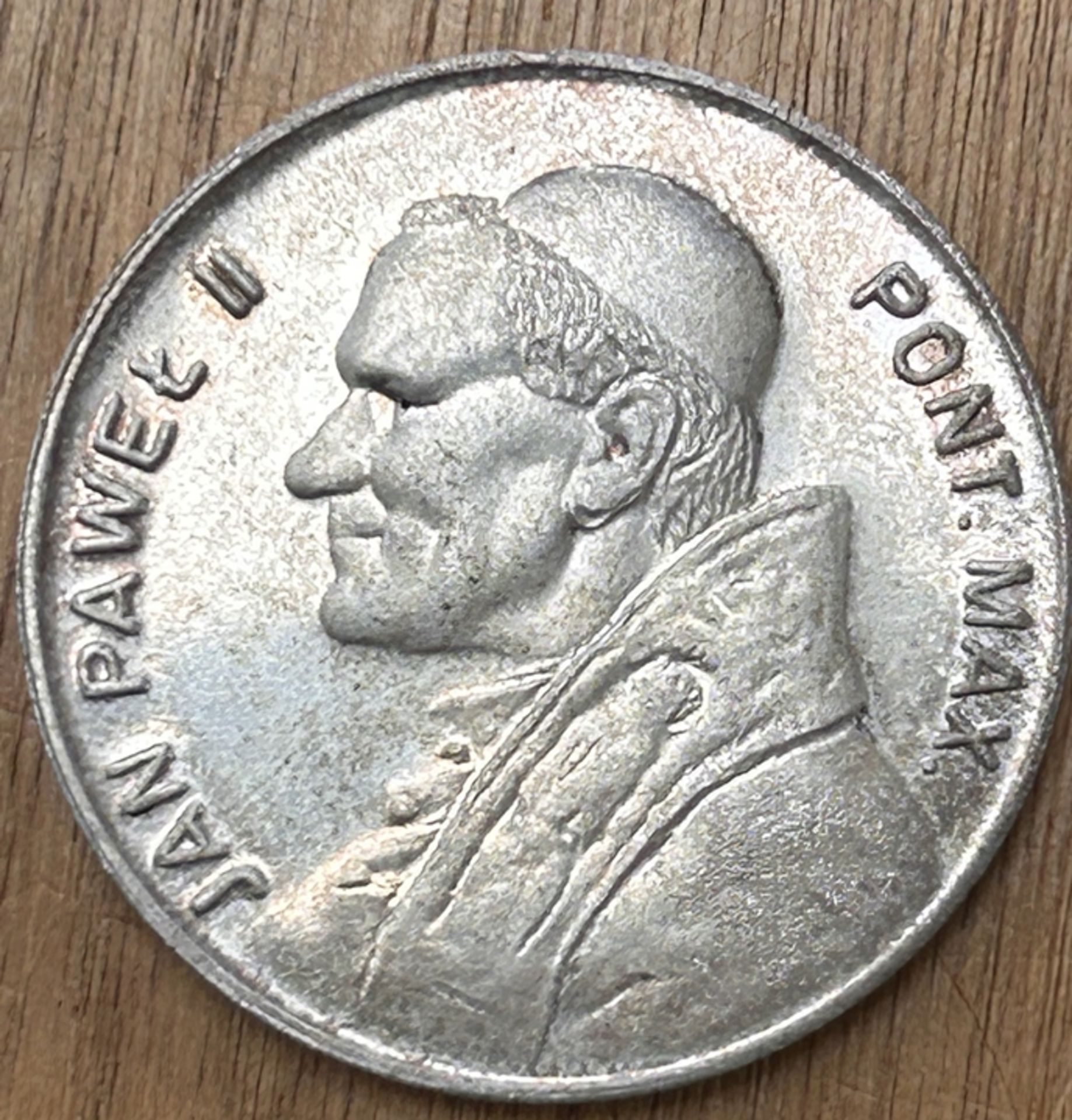 Polen Medaille 600 Lat Papst Jan Paweł II Jasna Gora Czestochowa Silber