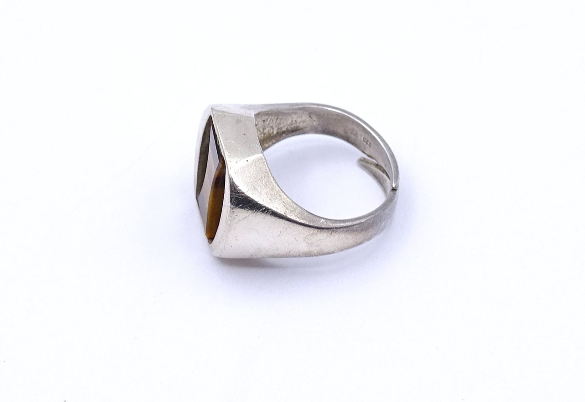 Ring mit Tigerauge, Silber 925/000, 6,0g., RG 51/52 - Image 3 of 4