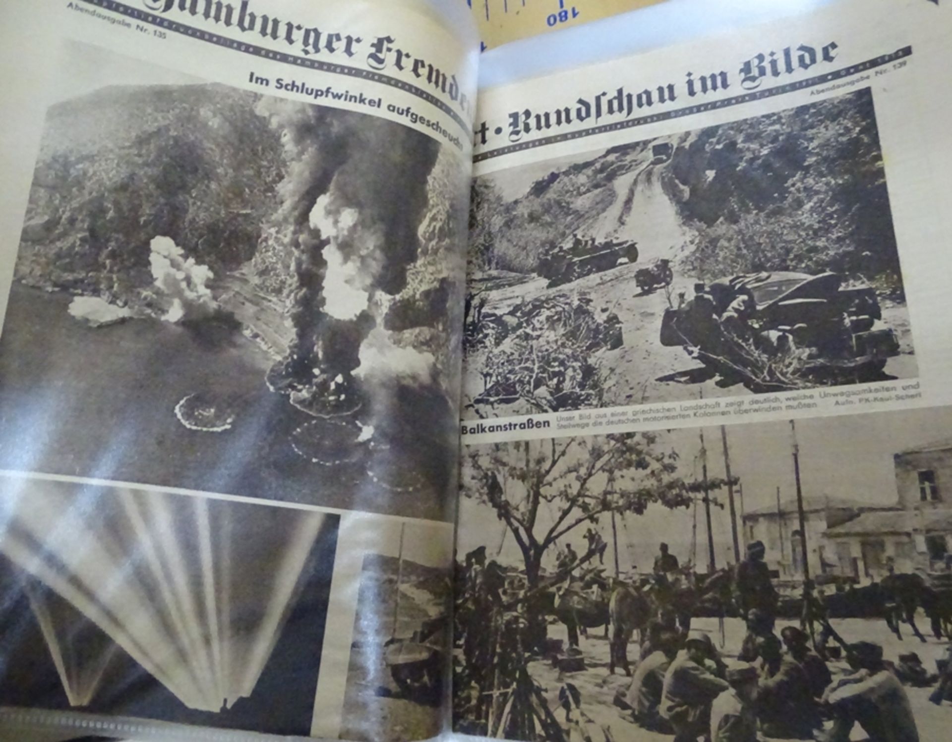 Mappe mit ca. 60 SHüllen  mit Hamburger Titelblätter etc. Zeitungen, der 40- er Jahre, einige wohl  - Bild 10 aus 13