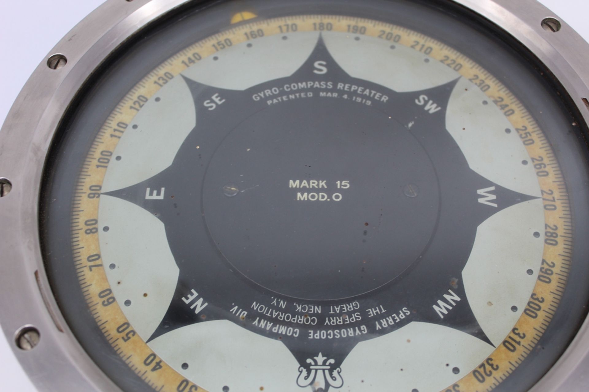 Sperry Gyro Compass Repeater "Mark 15" New York, H-19 cm, D-25 cm - Bild 6 aus 13