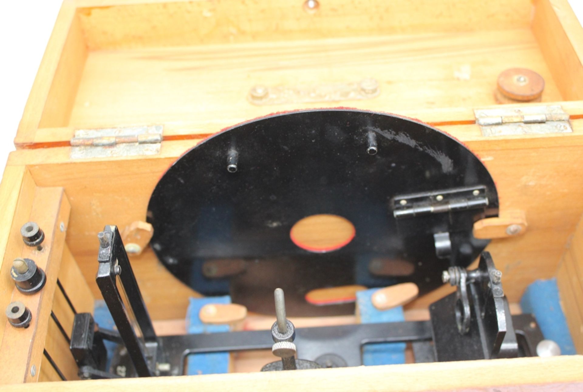 nautisches Peilgerät "WHO" in Holzkasten, russisch, Kasten H-21 cm 31x14 cm, - Bild 4 aus 6