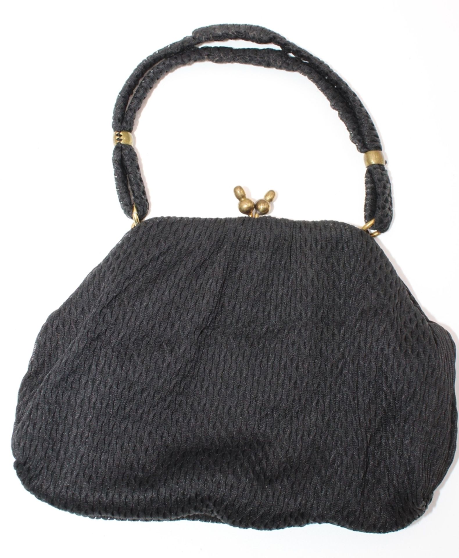 Damen-Handtasche, Stoff, älter, 16,5 x 20cm.