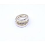 "Esprit" Ring, Silber 925/000 mit klaren Steinen, 11,6g., RG 56