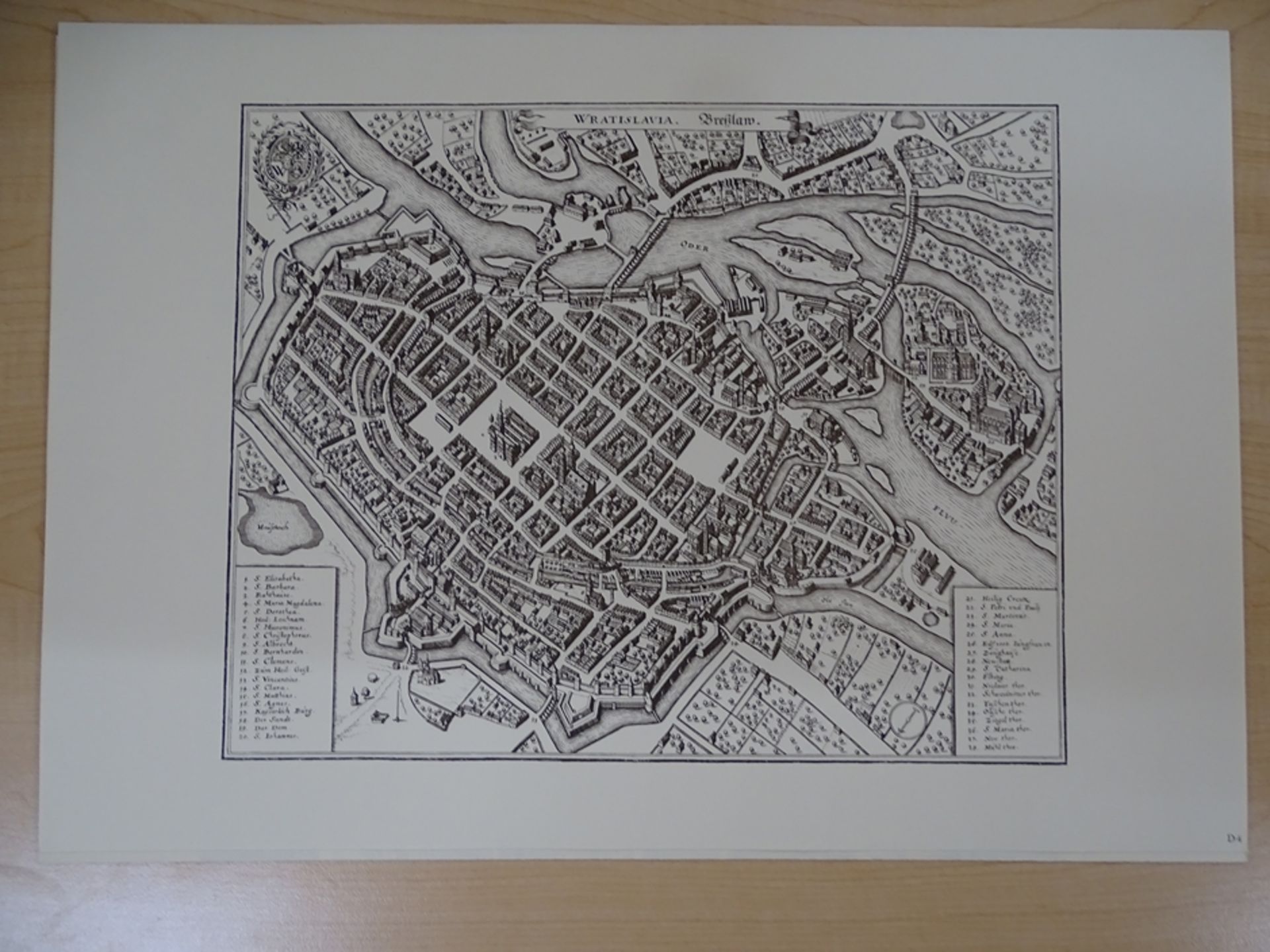 gr. Mappe mit Nachdrucken der schönsten Landkarten und Städteansichten, nummerierte Auflage, gut er - Bild 9 aus 9