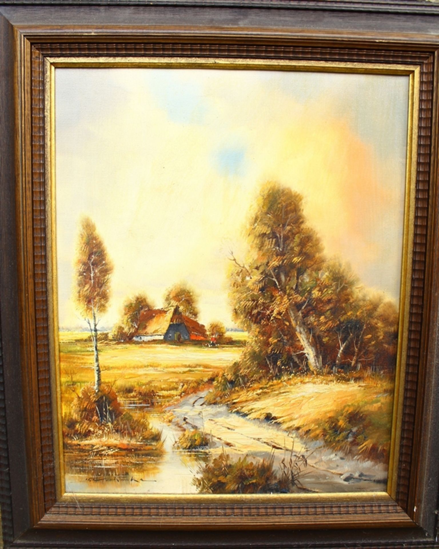 Martin PROHASKA (1949)  "einsames Bauernhaus", Öl/Leinen, gerahmt, RG 65x55 cm - Bild 2 aus 4