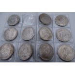 11x alte Silbermünzen-Kopien, Dollar, Rubel, Gulden, keines ist aus Silber, alle Fakes und versilbe