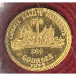 Goldmünze Haiti 200 Gourdes, WM 1974-900-, 2,91 gr.