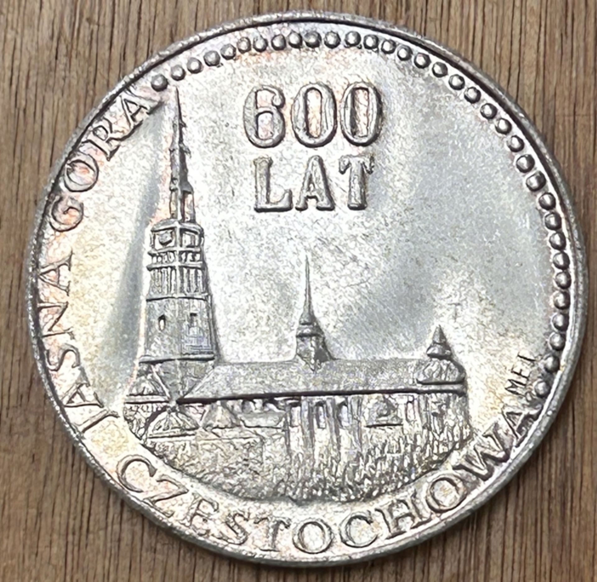 Polen Medaille 600 Lat Papst Jan Paweł II Jasna Gora Czestochowa Silber - Bild 2 aus 2