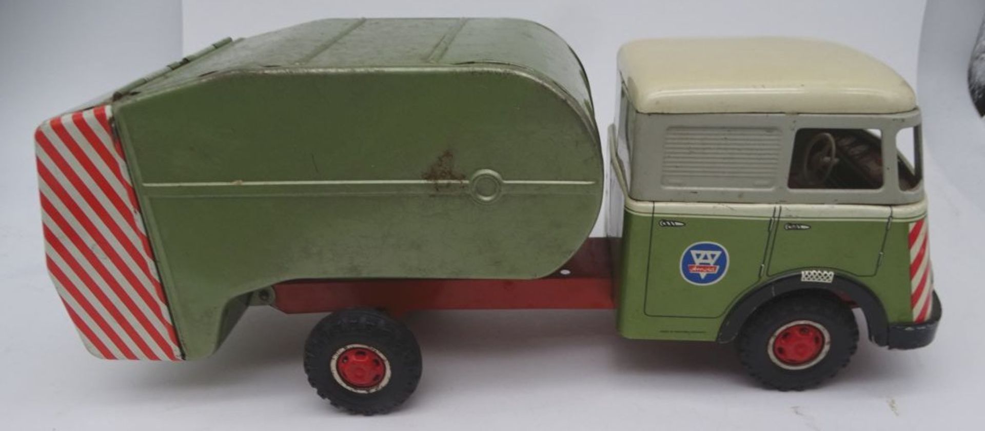 Blech Müllwagen "Arnold" Western Germany, leicht bespielt, H-12 cm, L-32 cm