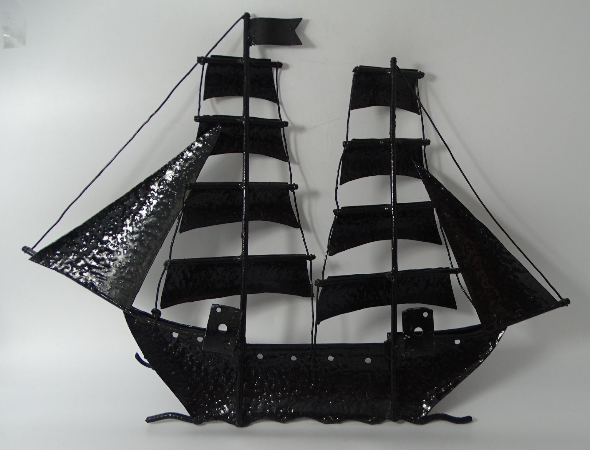 Schmiedeeisen-Segelschiff zum Anschrauben, H-40 cm, L-60 cm - Bild 4 aus 4