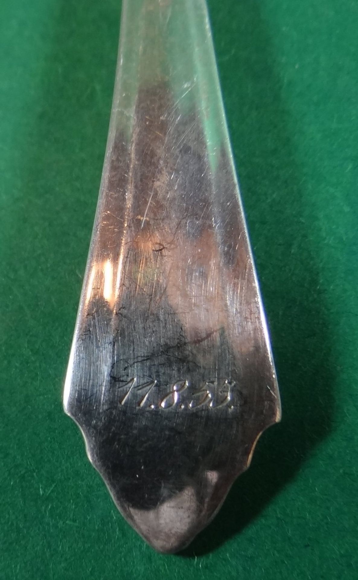 12 Teelöffel, Silber-800-, L-12 cm, 208 gr., - Image 4 of 5