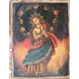 Victor Navarro, christl. Motiv Madonna , Öl/Leinen, wohl 19.Jhd?, 73x52 cm