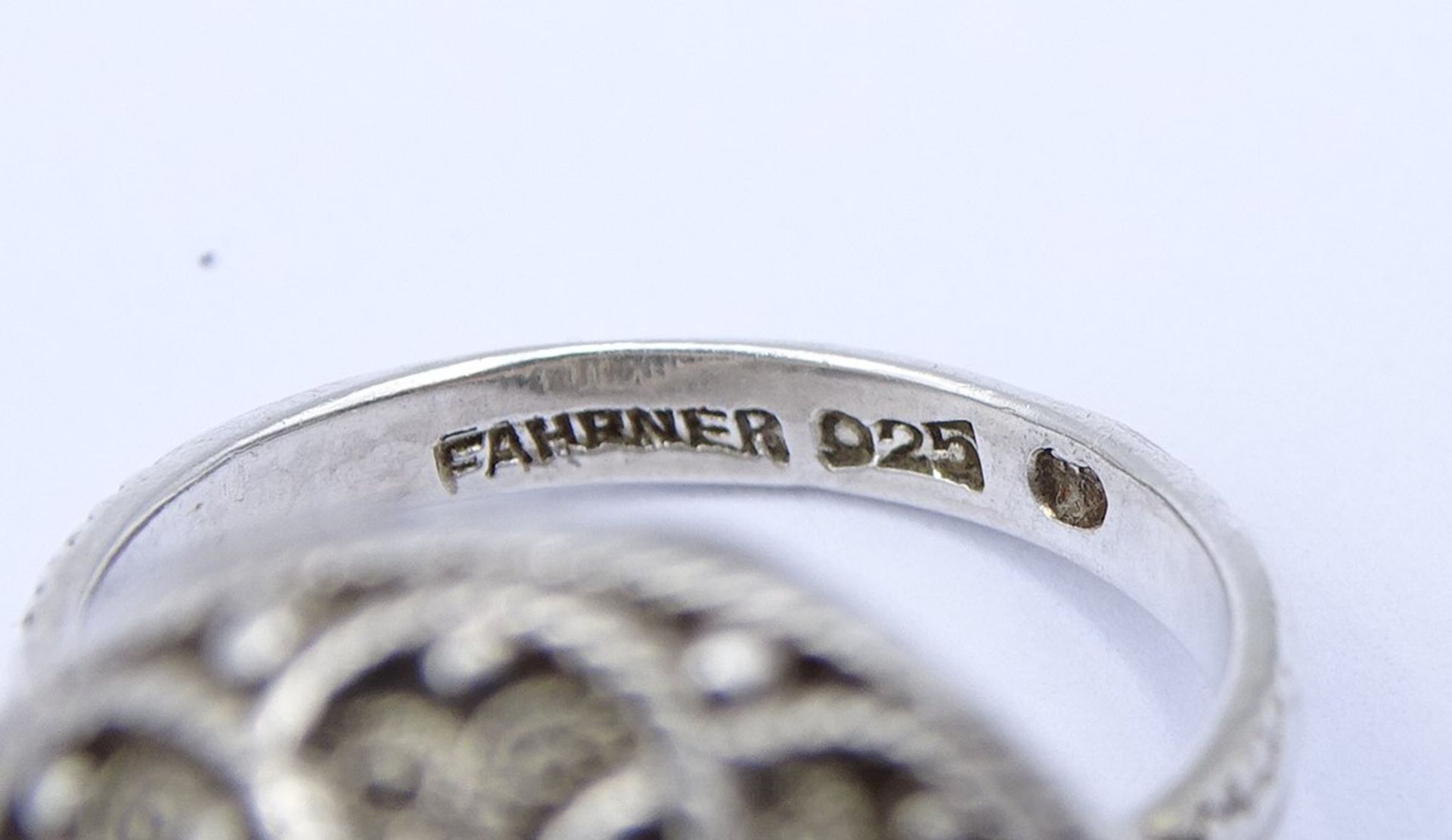 "Fahrner" Ring, (Theodor Fahrner), Silber 925/000, 6,2g., RG 52 - Bild 5 aus 5