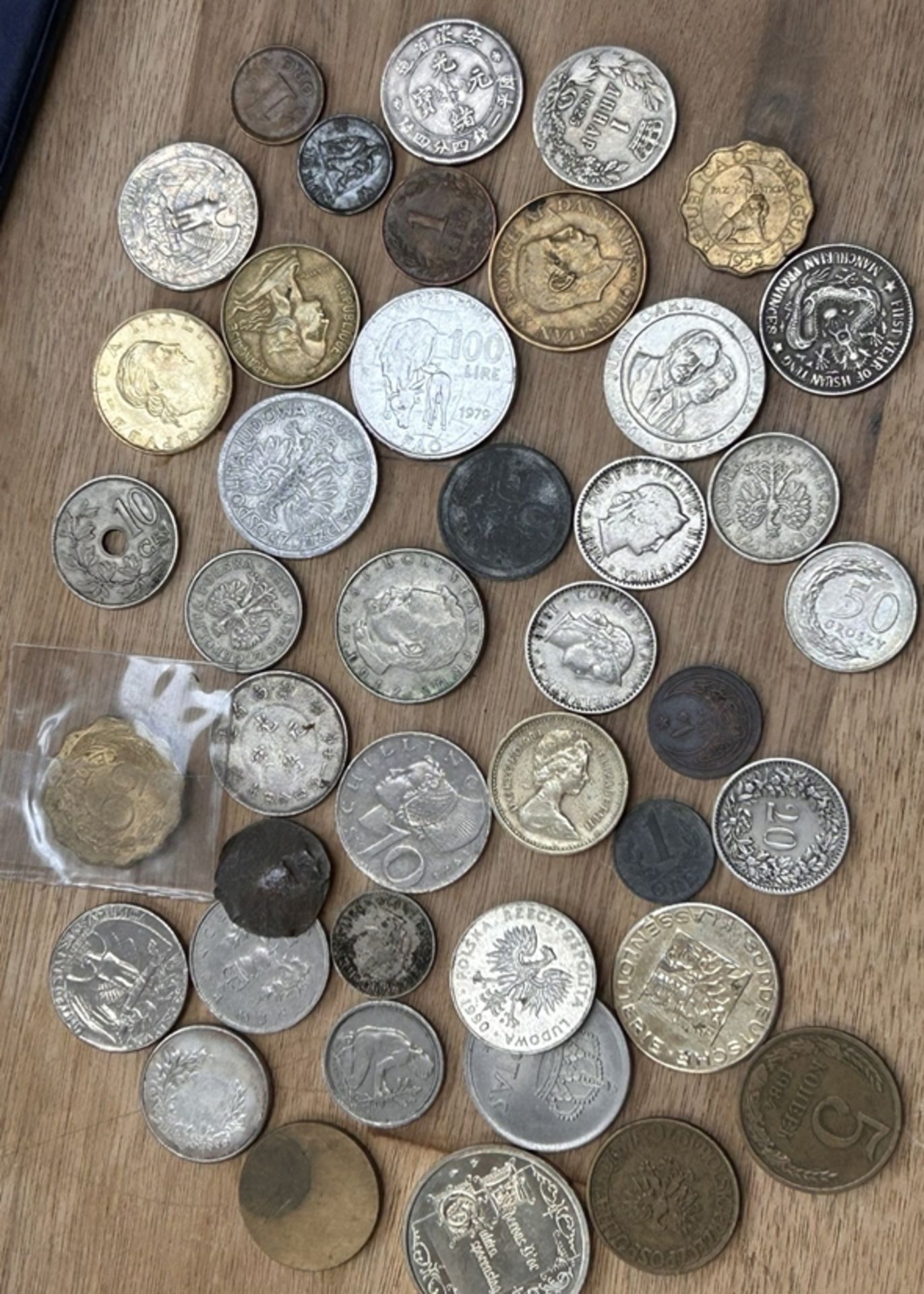 75xdiv. Kleinmünzen, tw. älter, unsortiert, ungeprüft, dabei einige alte chinesische Münzen? - Bild 11 aus 21