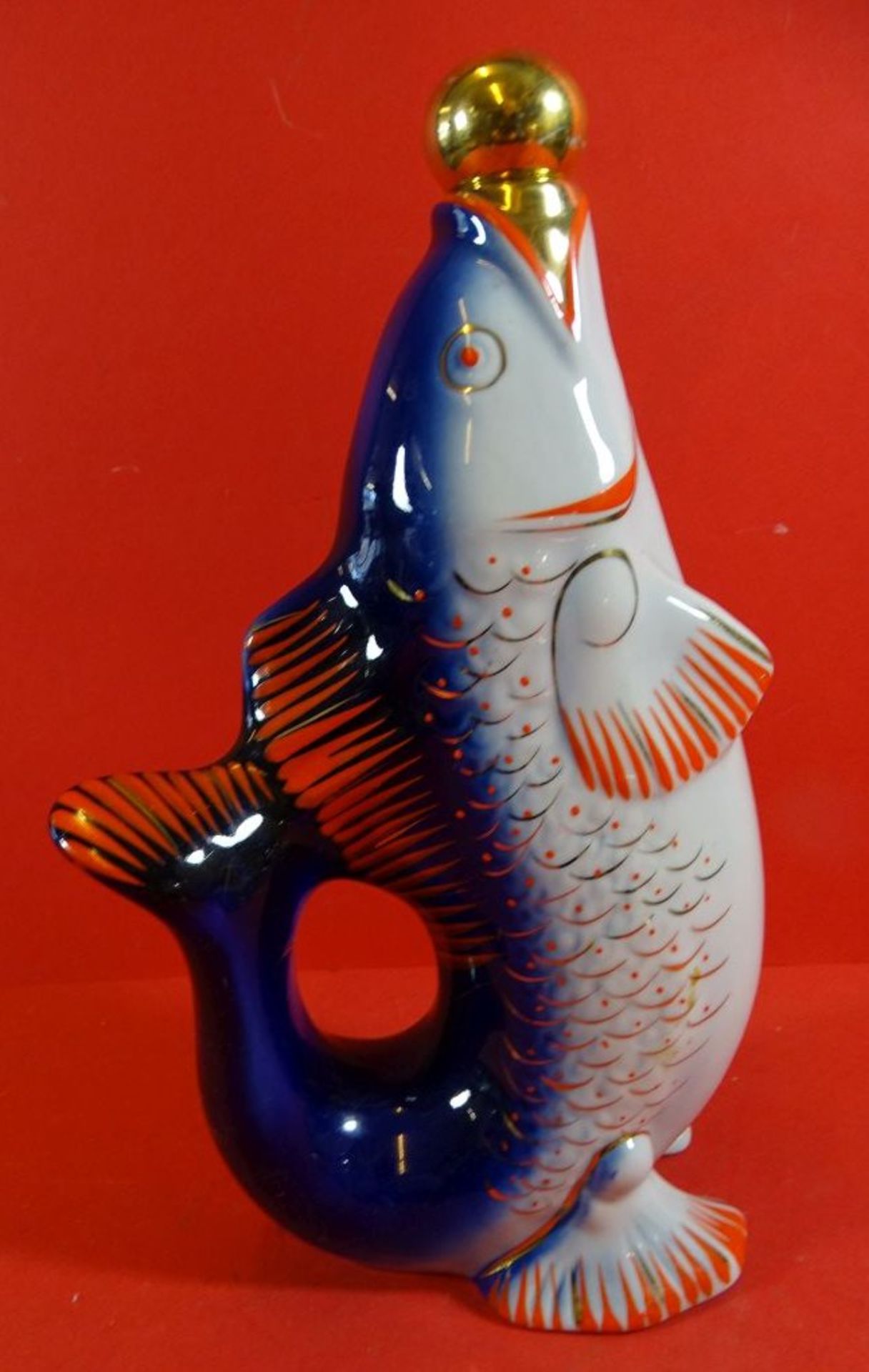 Scherzflasche "Fisch" Russland, H-26 cm - Bild 2 aus 4